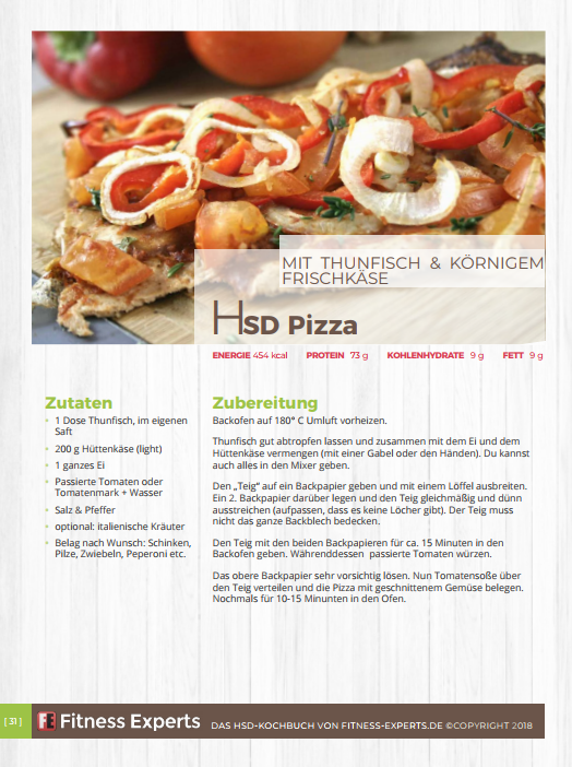 HSD Pizza Rezept